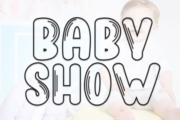 Baby Show Font: Friendly, Flowing Display Type for Handmade Goods
