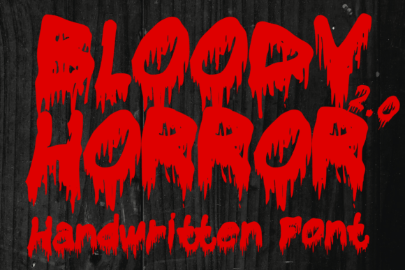 Bloody Horror 2.0: The Display Font That Commands Attention