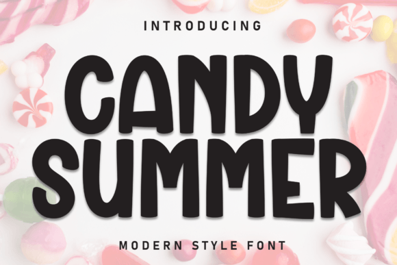 Candy Summer: A Playful Display Font for Web Design