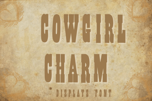 Cowgirl Charm: A Western Display Font for Makers