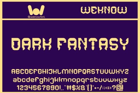 Dark Fantasy: A Gothic Display Font for Handmade Brands