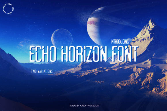 Echo Horizon: A Display Font That Elevates Digital Branding