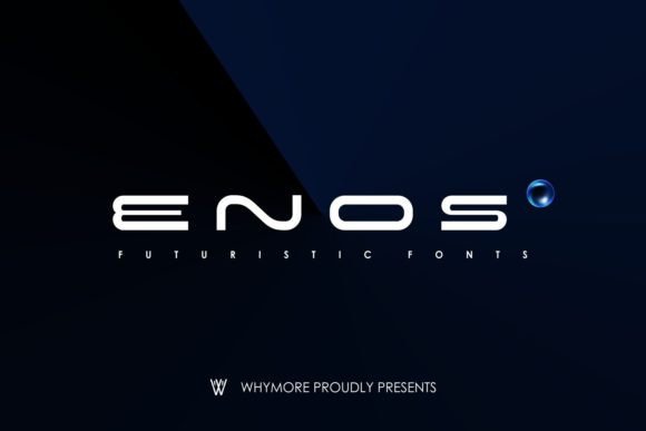 Enos: A Futuristic Display Font That Elevates Real Small Business Branding