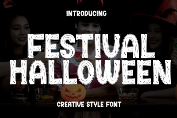 Festival Halloween Display Font for Spooky-Cute Crafts