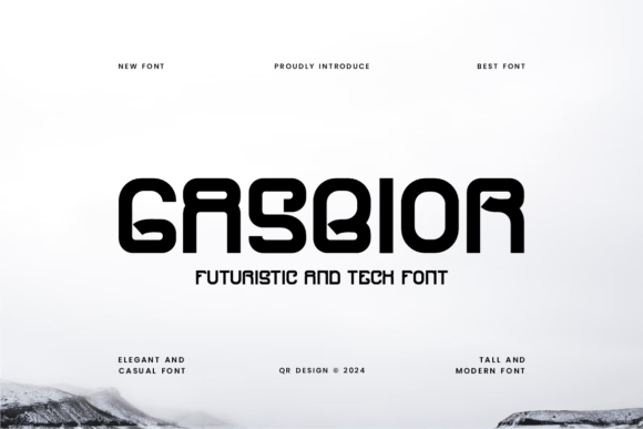 Gasbior: A Futuristic Display Font That Elevates Handmade Goods