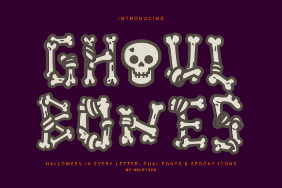 Ghoul Bones: A Spooky Display Font for Handmade Crafts
