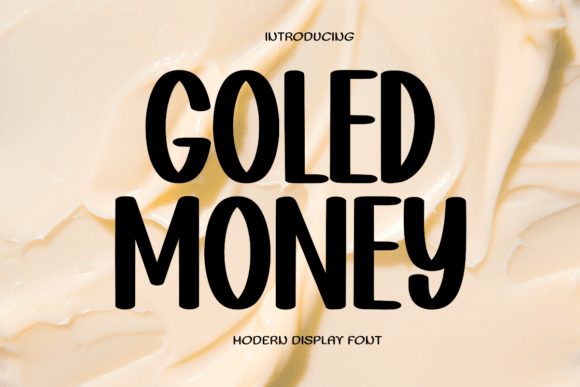 Goled Money: A Playful Display Font for Modern Web Design