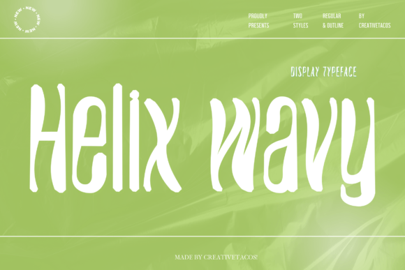 Helix Wavy: A Display Font That Makes Your Headlines Move With Purpose