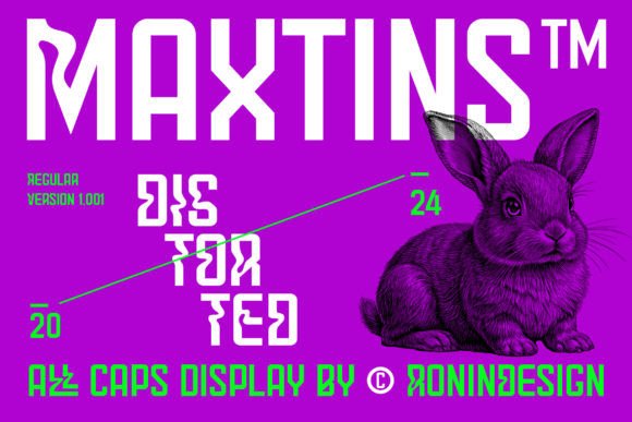 Maxtins: A Futuristic Display Font for Bold Digital Identity