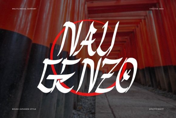 Nau Genzo: A Display Font That Feels Like a Brushstroke