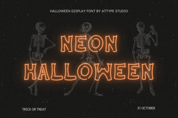 Neon Halloween: A Display Font That Actually Works for Spooky Branding