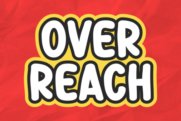 Over Reach Font: Sweet Display Typography for Product Branding