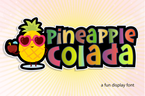 Pineapple Colada: A Bold Handmade Typeface for Makers