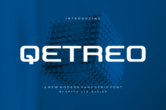 Qetreo: The Tech-Inspired Display Font for Modern Web Design