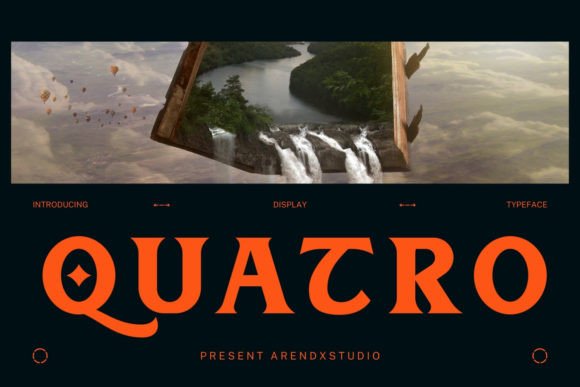 Quatro: A Display Font That Elevates Digital Brand Identity