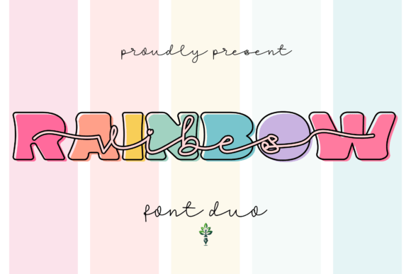 Rainbow Vibes: A Vibrant Display Font for Digital Branding