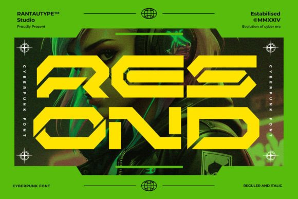 Resond: A Futuristic Display Font That Commands Attention Online