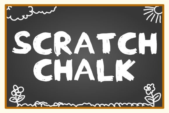 Scratch Chalk: A Hand-Drawn Display Font That Feels Like Real Chalk