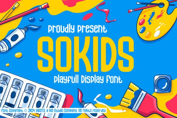 Sokids: A Playful Display Font for Memorable Branding
