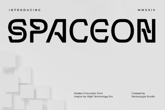 Spaceon: A Futuristic Display Font That Elevates Digital Branding