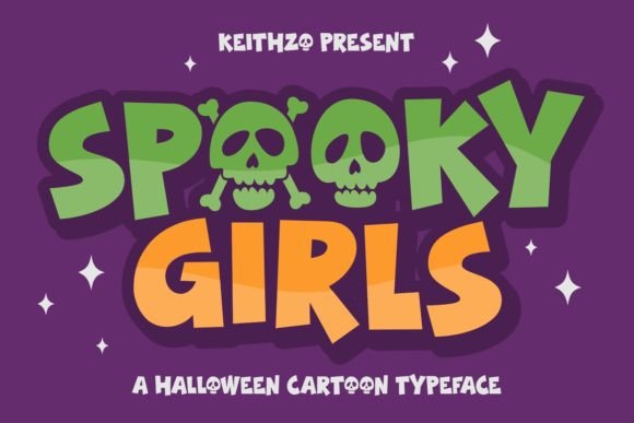 Spooky Girls: A Playfully Eerie Display Font for Makers