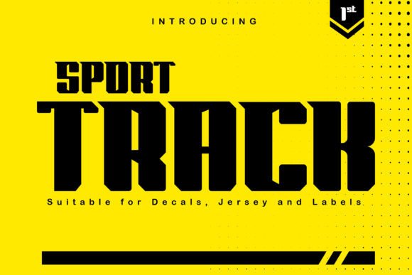 Sport Track: A Bold Sans Serif Font for Statement Branding