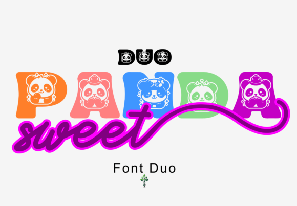 Sweet Panda Duo: A Display Typeface for Editorial Charm