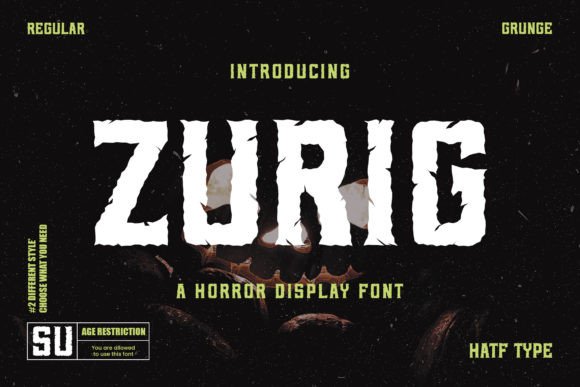 Zurig: A Horror Display Font With Editorial Weight